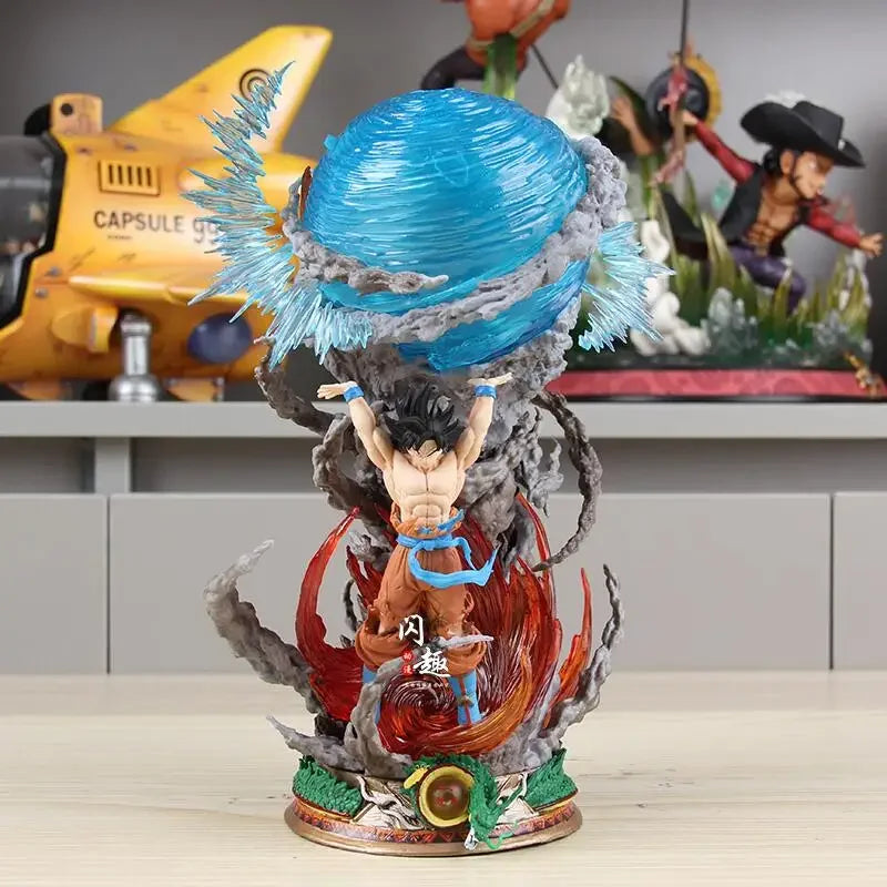 25cm Son Goku Dragon Ball Anime Figure Super Genki Bomb Luminous Figures Gk Figurine Pvc Statue Model Doll Collectible Gifts  To 25cm Son Goku Dragon Ball Anime Figure Super Genki Bomb Luminous Figures Gk Figurine Pvc Statue Model Doll Collectible Gifts  To